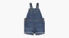 Knot Strap Shortall Toddler Girls 2T-4T — Day Off - Light Wash 5