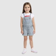 Knot Strap Shortall Toddler Girls 2T-4T — Day Off - Light Wash 2