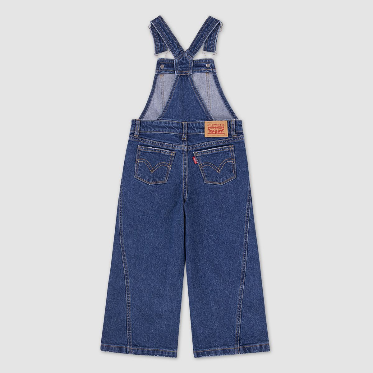 Oversized Denim Overalls Big Girls 7-16 — Rushmore - Blue
