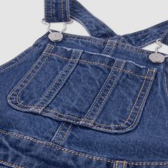 Oversized Denim Overalls Big Girls 7-16 — Rushmore - Blue 4