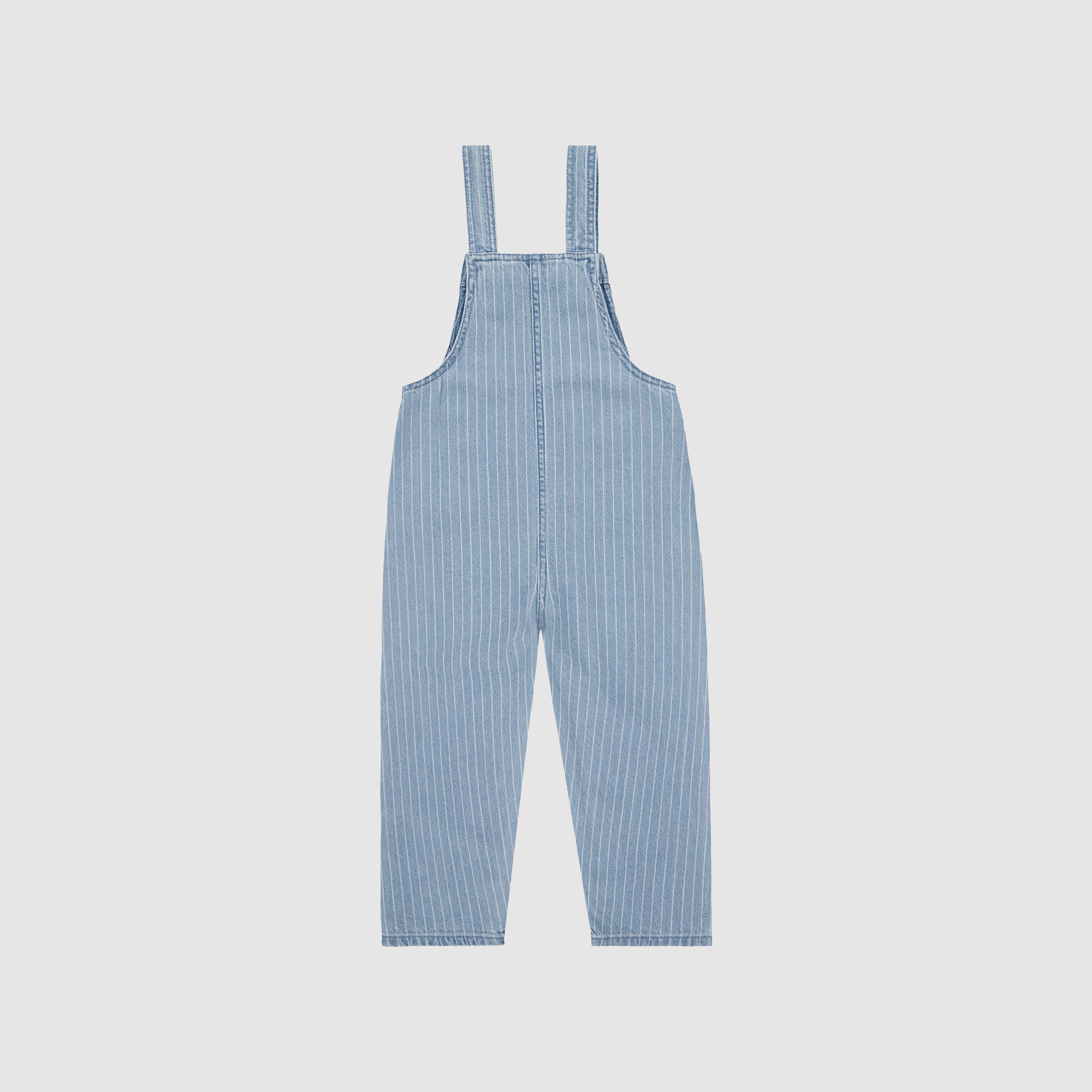 Denim Rainbow Stripe Overalls Toddler 2T-4T 5