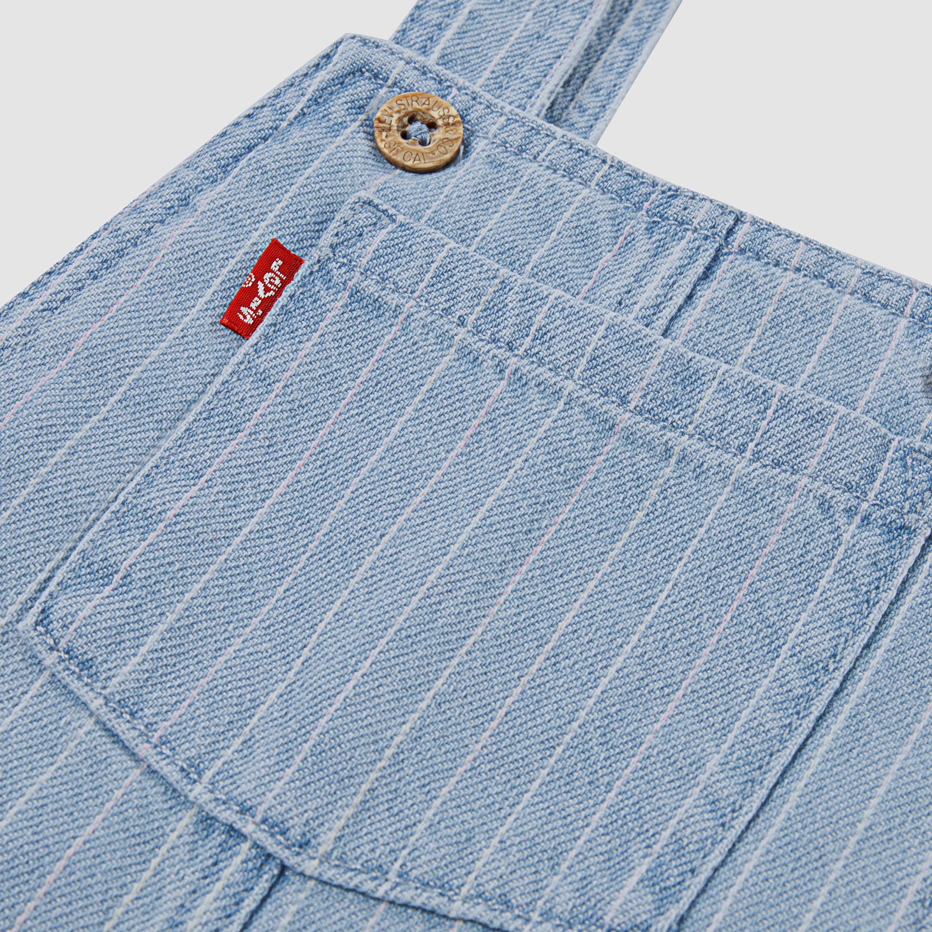 Denim Rainbow Stripe Overalls Toddler 2T-4T 6