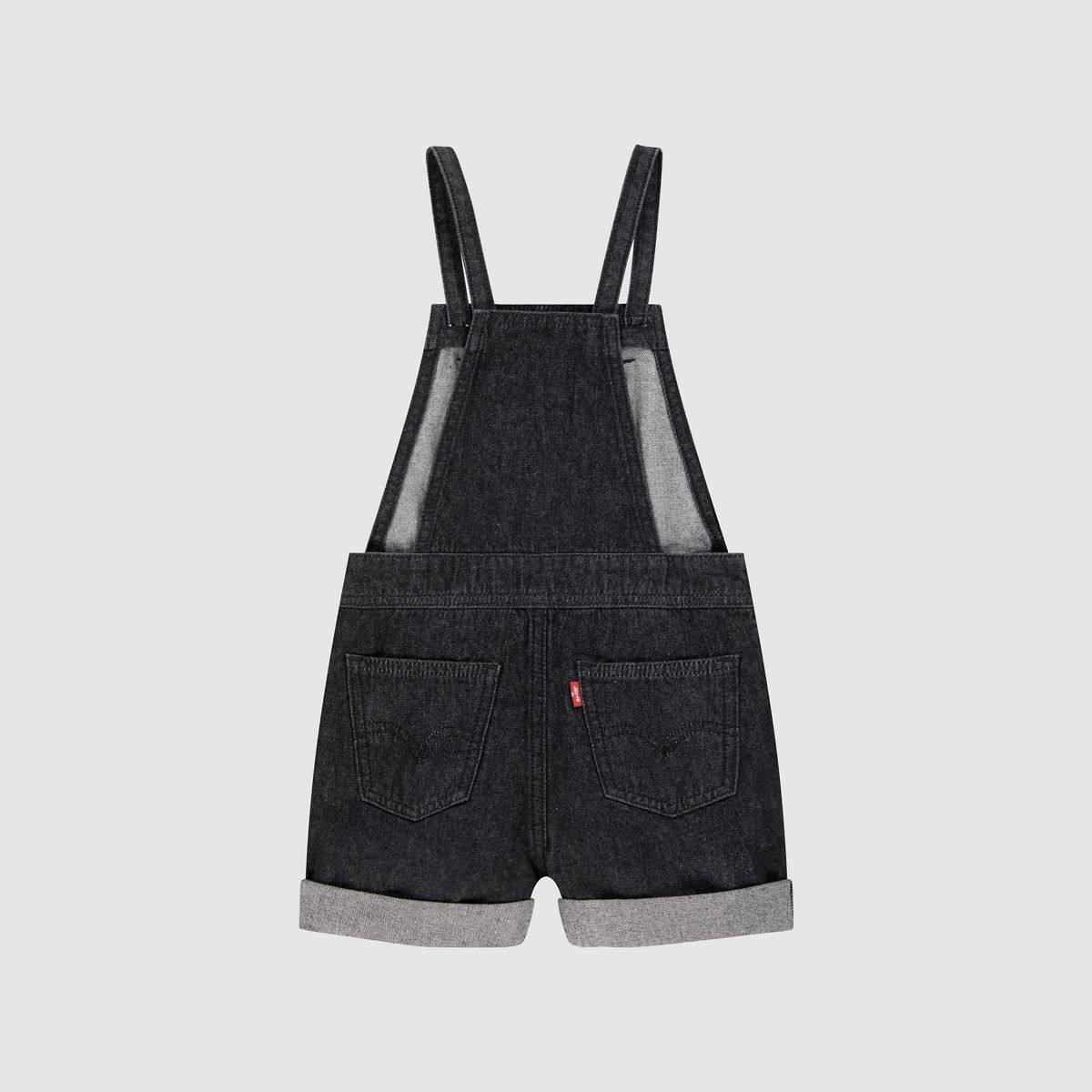 Knot Strap Shortalls Little Girls 4-6 — Steady Rock - Dark Wash