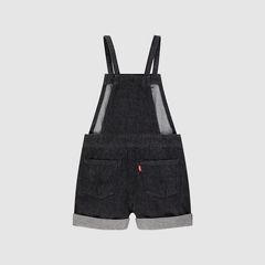 Knot Strap Shortalls Little Girls 4-6 — Steady Rock - Dark Wash 2
