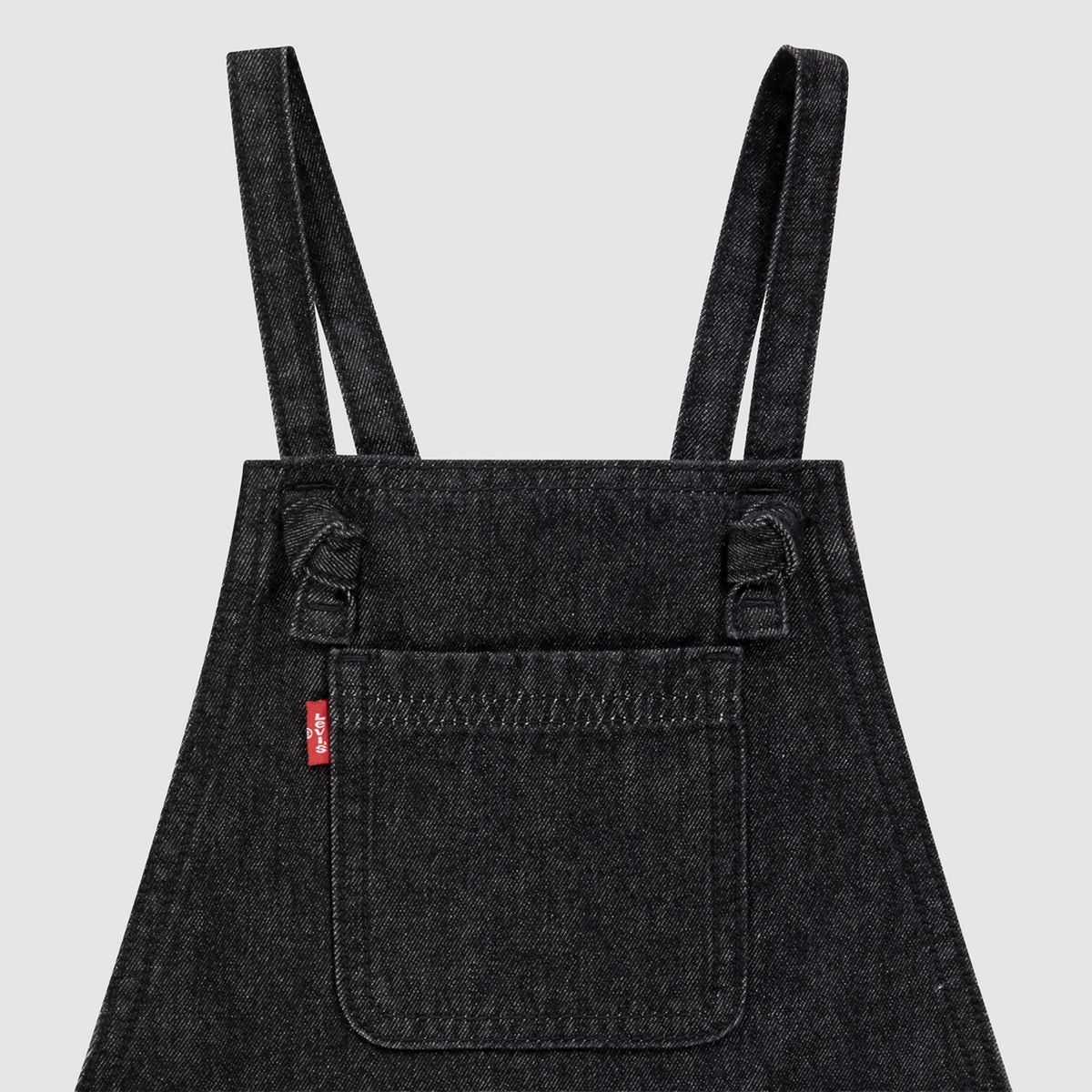 Knot Strap Shortalls Little Girls 4-6 — Steady Rock - Dark Wash