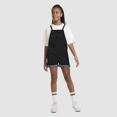 Knot Strap Shortall Big Girls 7-16 — Steady Rock - Dark Wash 1