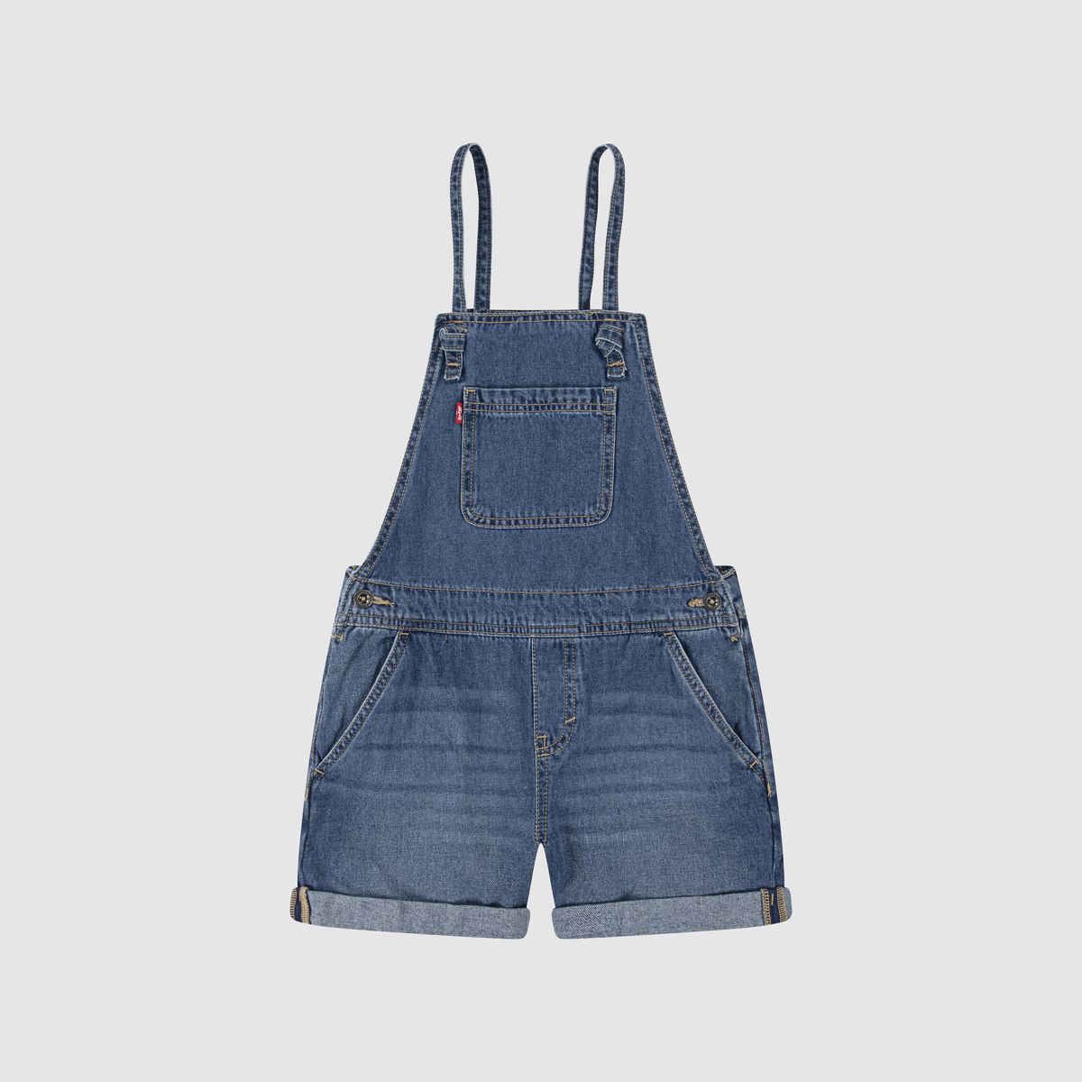 Knot Strap Shortall Big Girls 7-16 — Hometown Blue - Blue