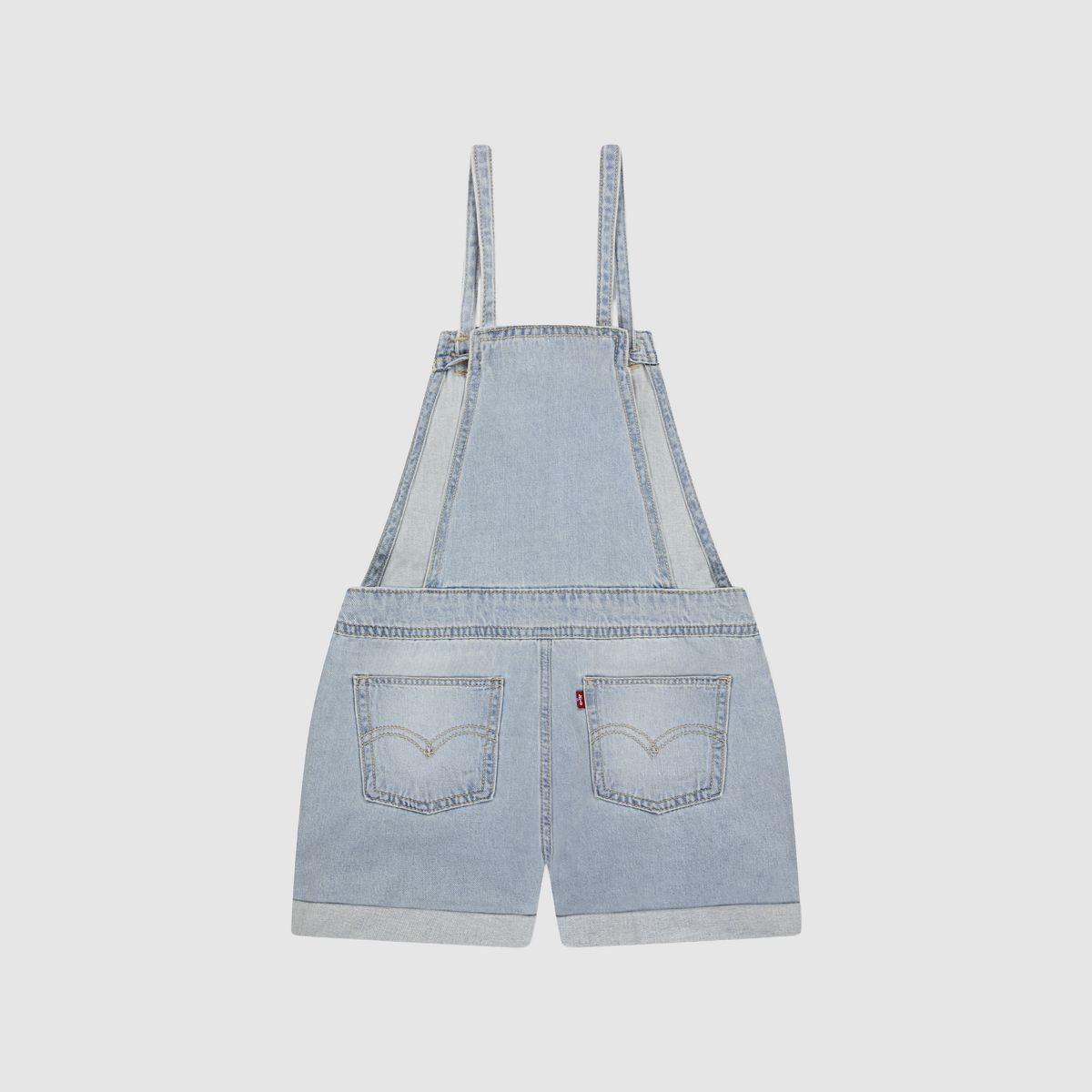 Knot Strap Shortall Big Girls 7-16 — Day Off - Light Wash