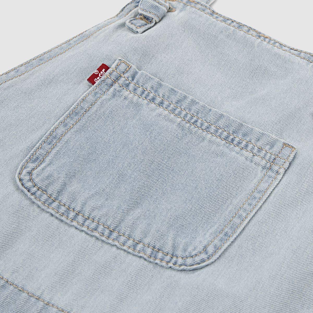 Knot Strap Shortall Big Girls 7-16 — Day Off - Light Wash