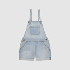 Knot Strap Shortall Big Girls 7-16 — Day Off - Light Wash 1