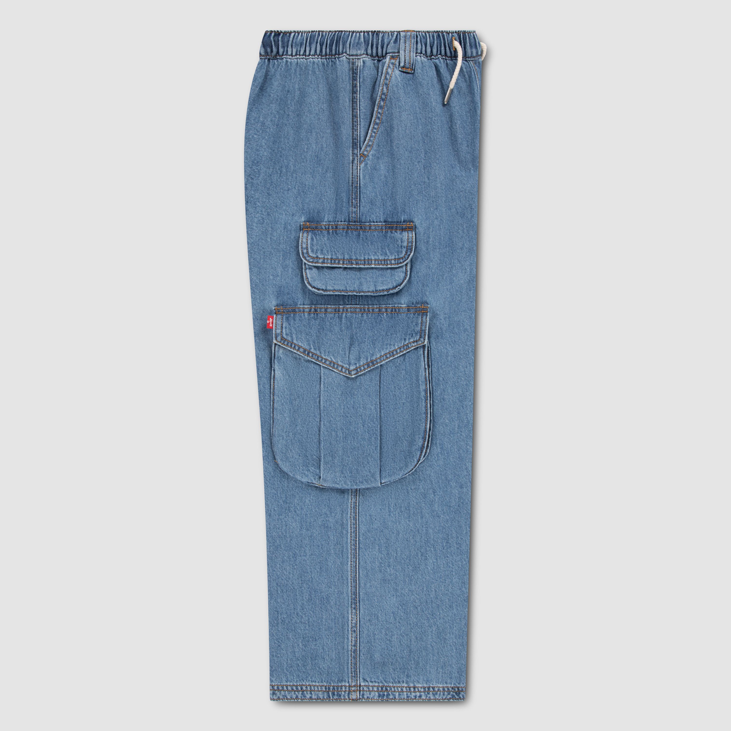 Denim 3 Pocket Cargo Little Girls 4-6X 3
