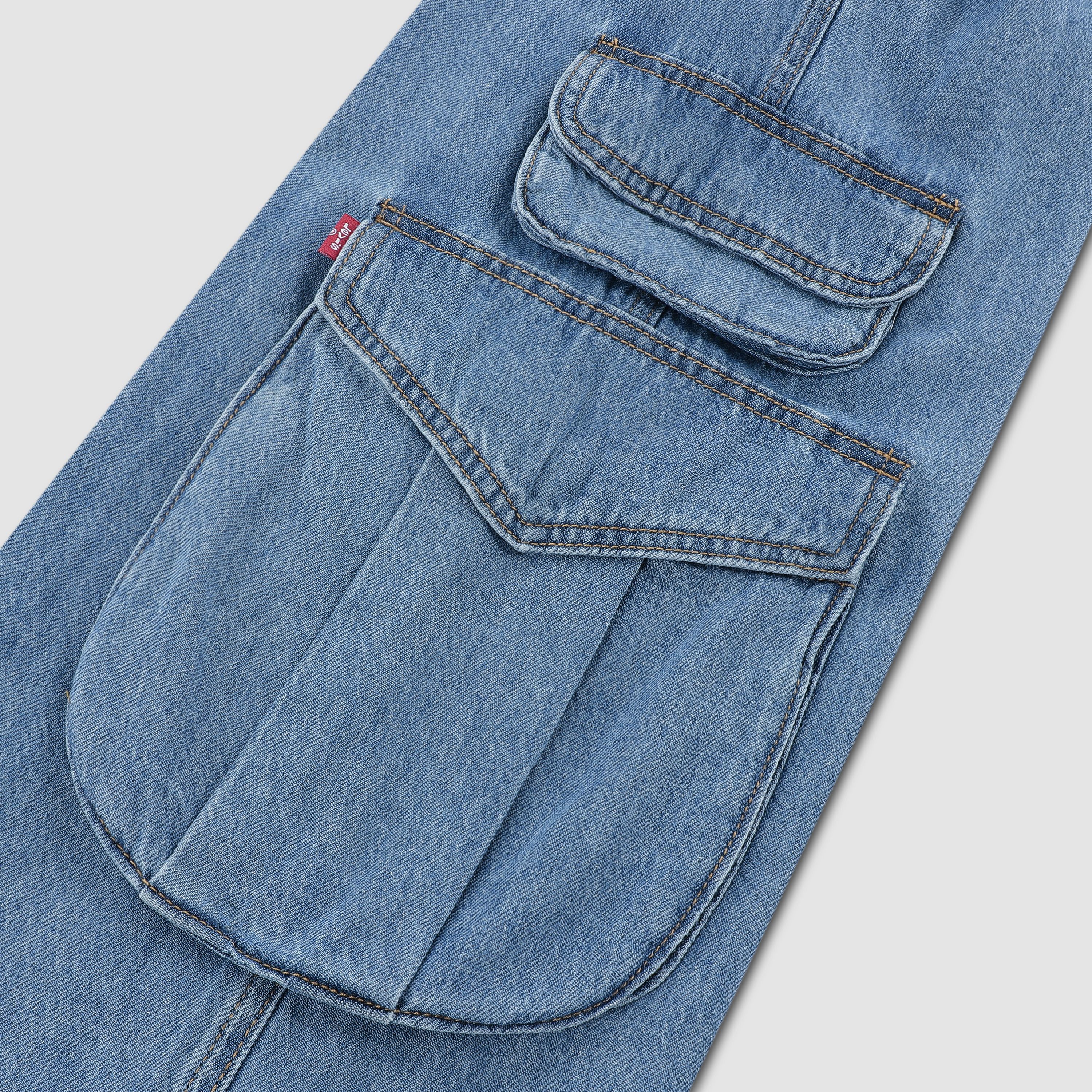 Denim 3 Pocket Cargo Little Girls 4-6X 4