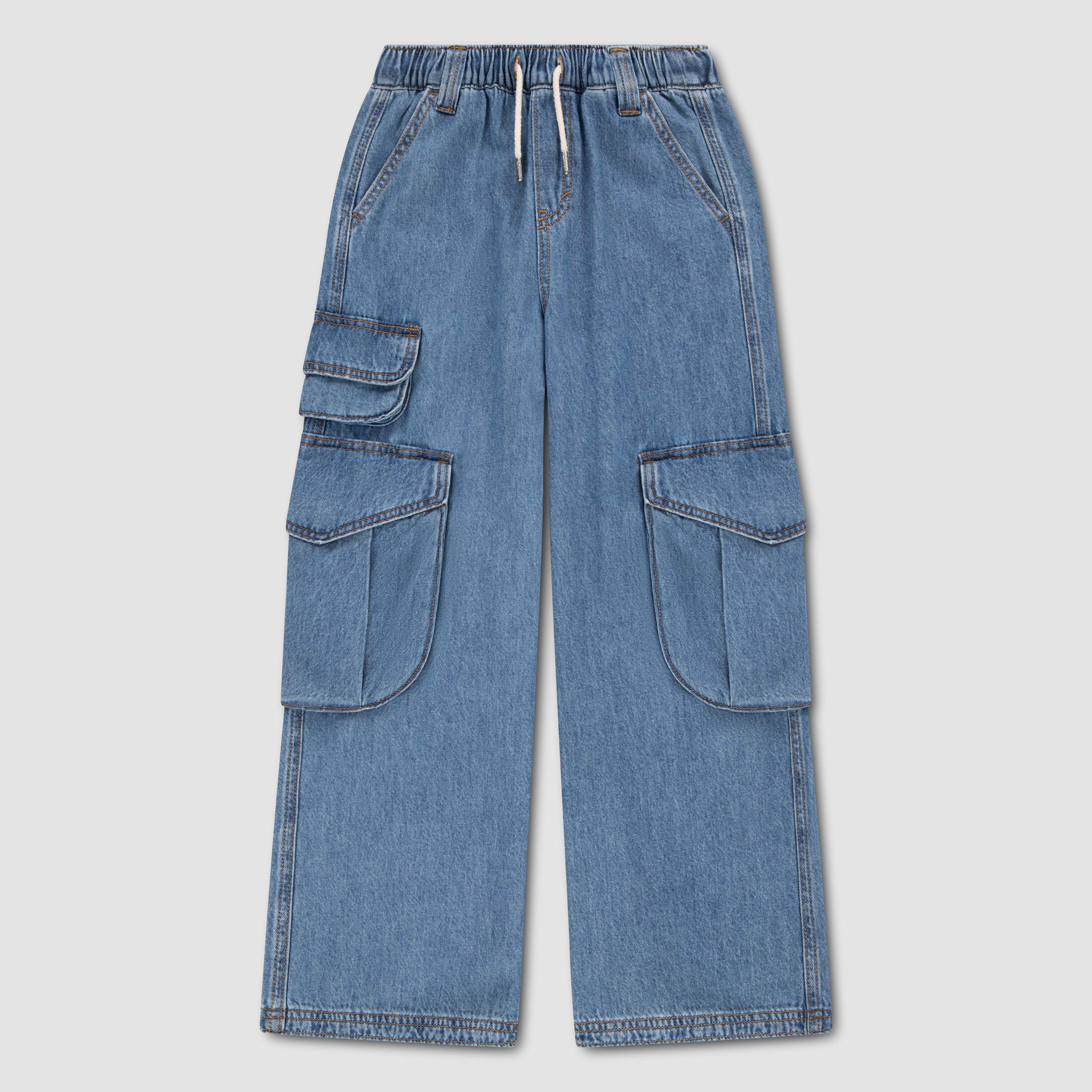 Denim 3 Pocket Cargo Little Girls 4-6X 11