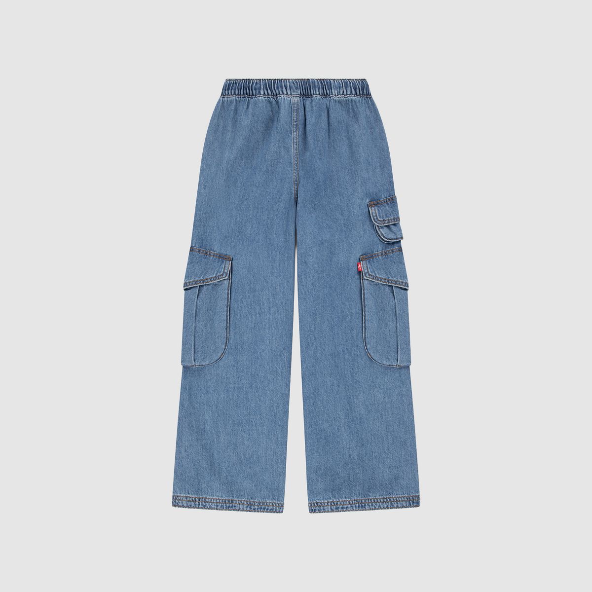 Three Pocket Cargo Big Girls 7-16 — Drew Me In - Medium Wash