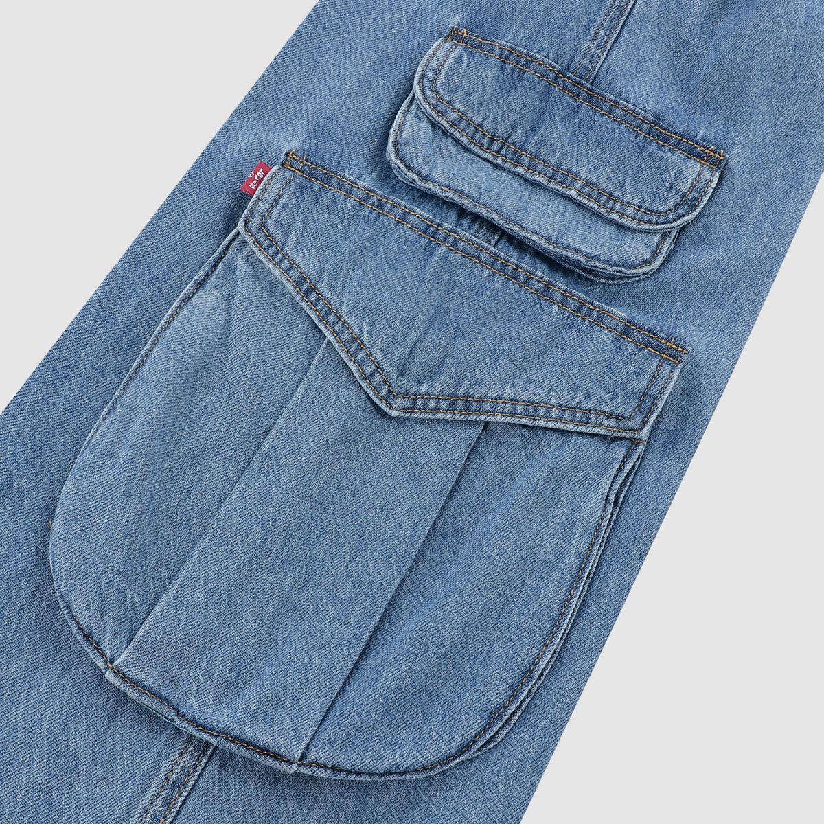 Three Pocket Cargo Big Girls 7-16 — Drew Me In - Medium Wash
