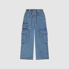 Three Pocket Cargo Big Girls 7-16 — Drew Me In - Medium Wash 1