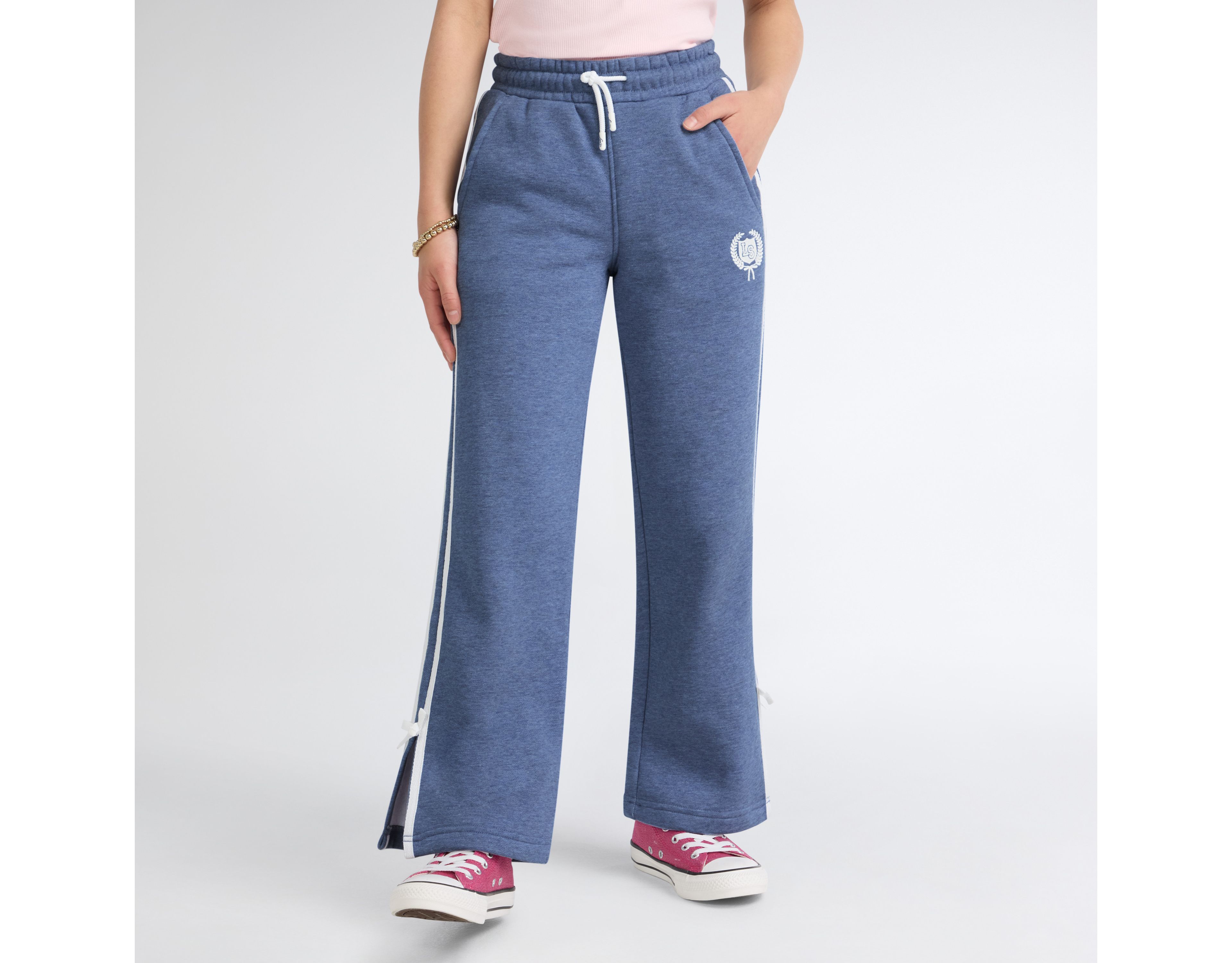 Wide Leg Knit Pants Big Girls 7-16