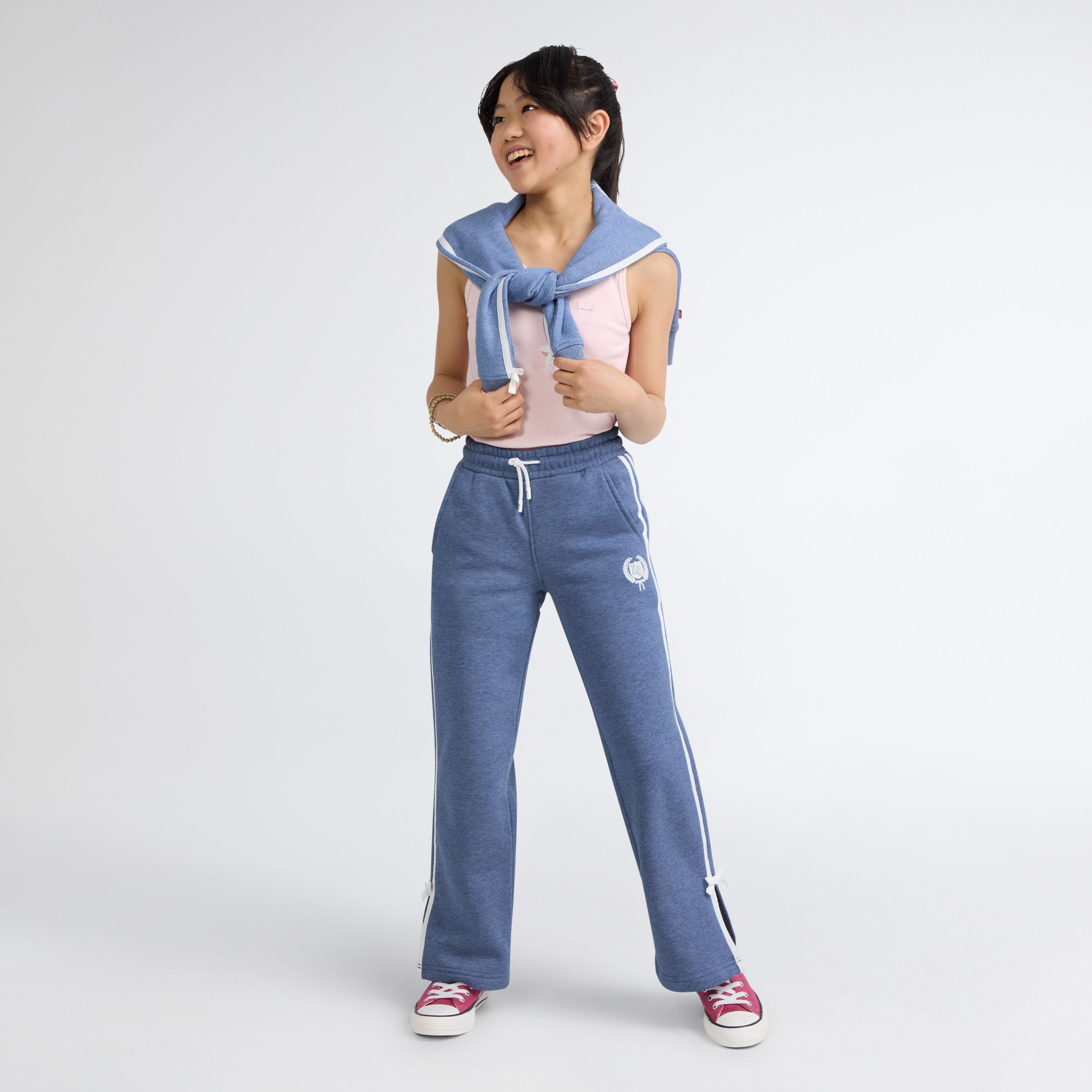 Wide Leg Knit Pants Big Girls 7-16 12
