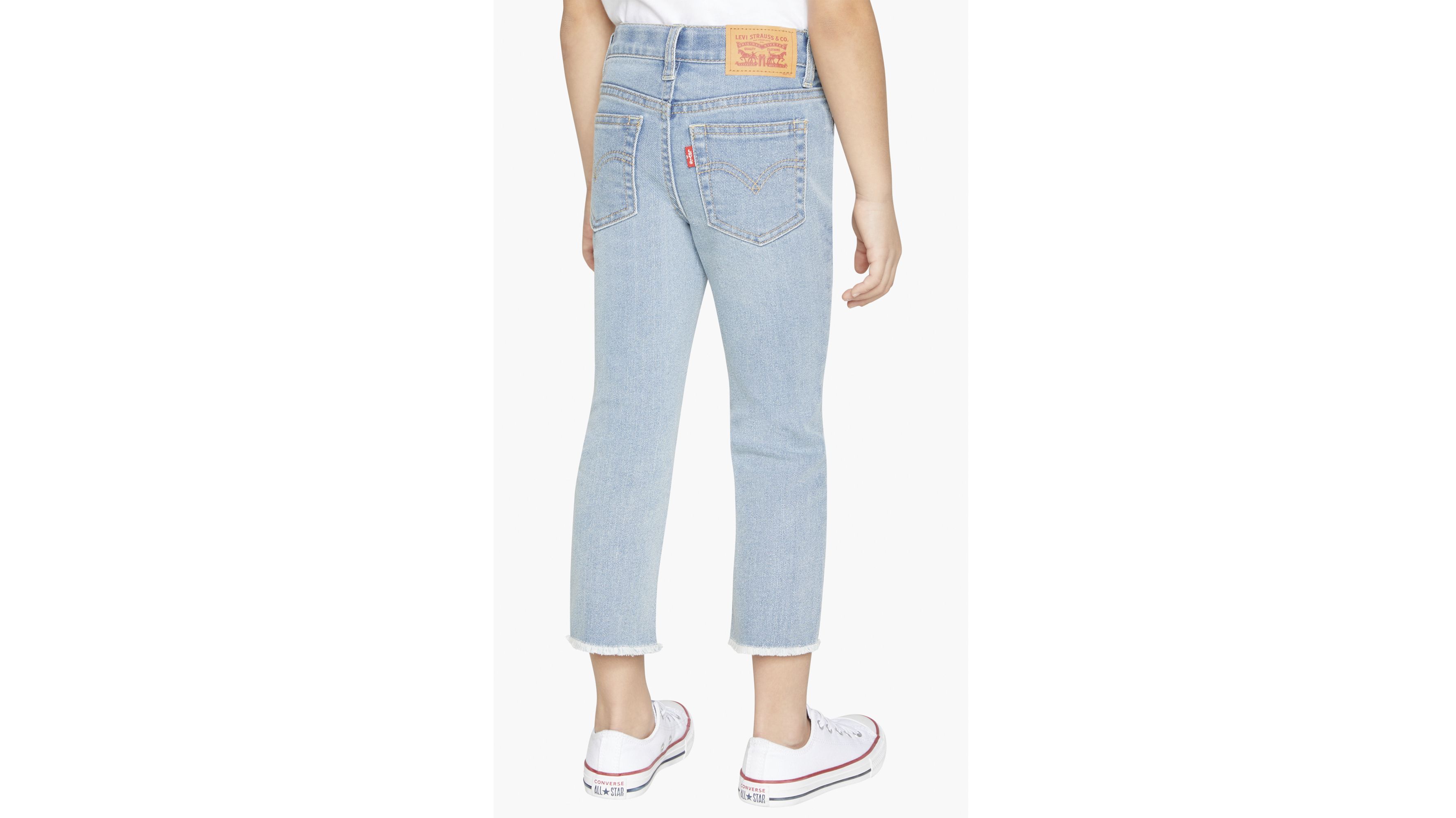 High Rise Ankle Straight Little Girls Jeans 4-6 3