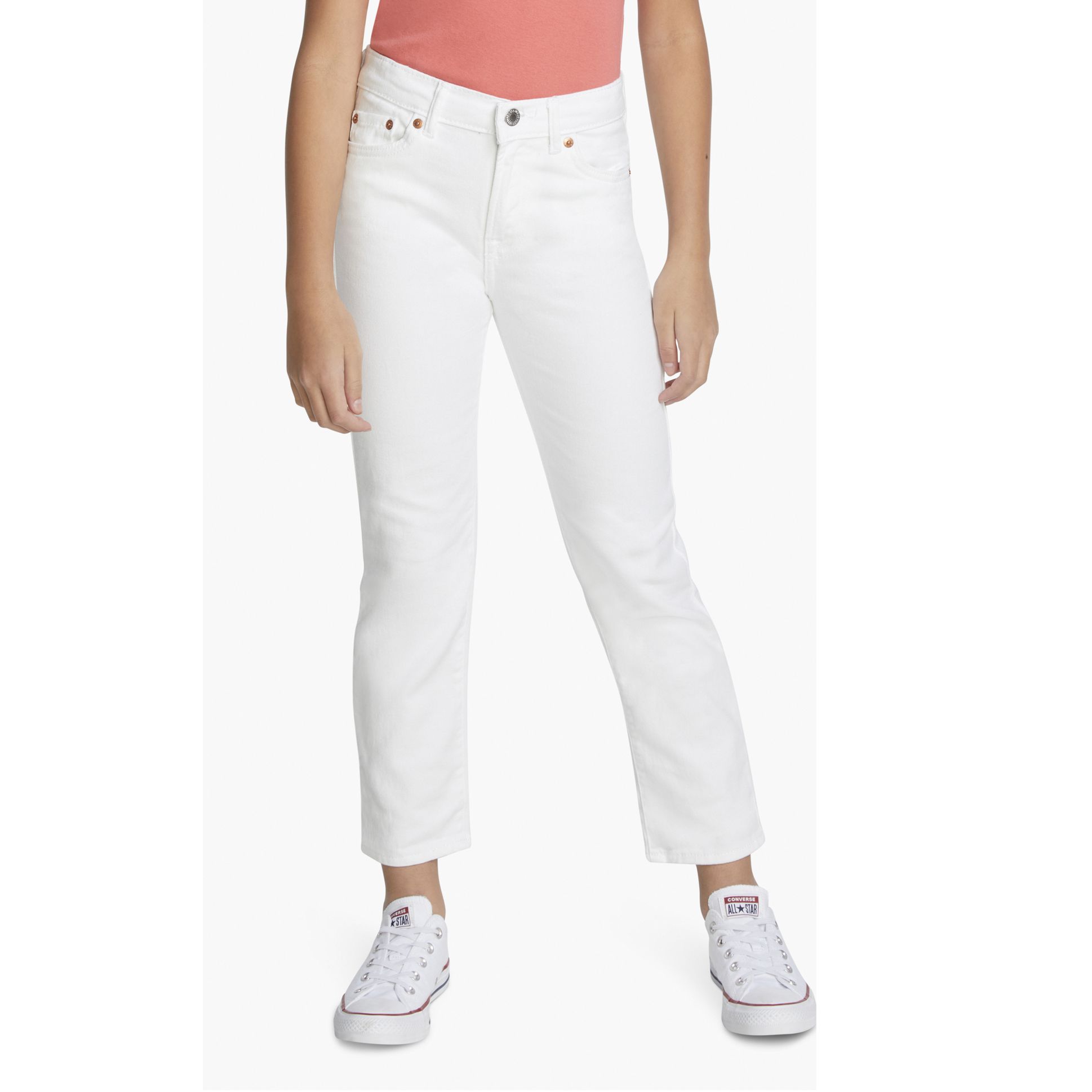 High Rise Straight Ankle Big Girls Jeans 7-16