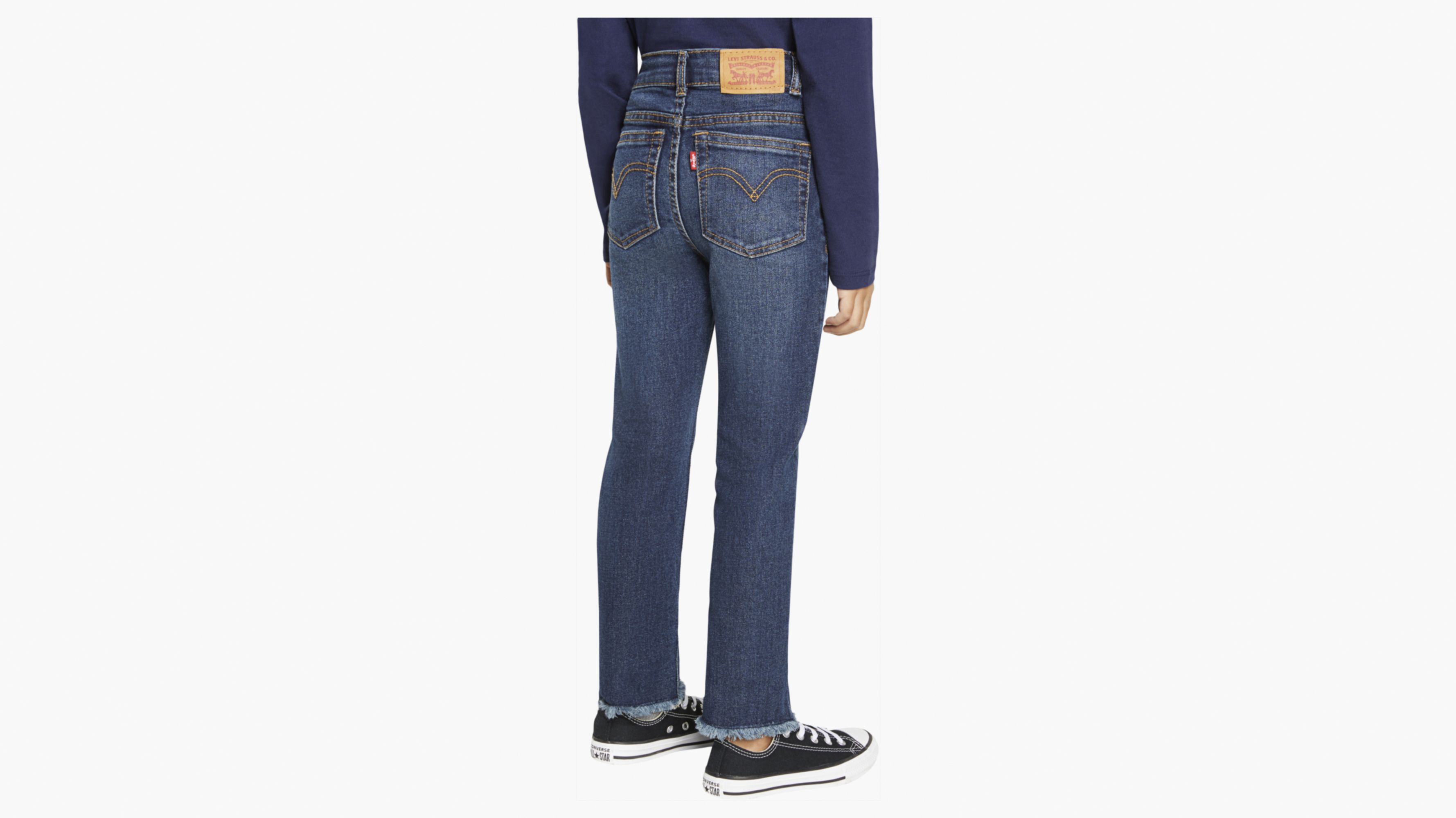 High Rise Ankle Straight Little Girls Jeans 4-6X 4
