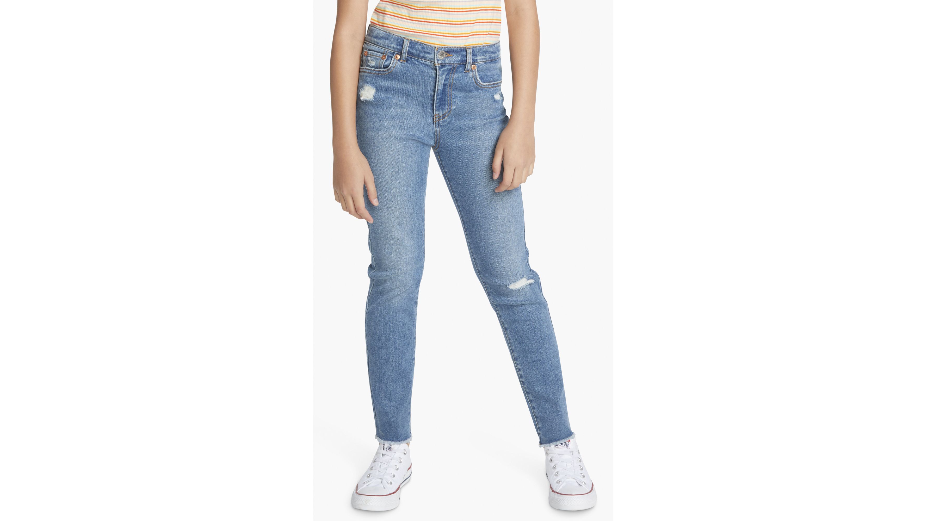 High Rise Straight Jeans Big Girls 7-16 8