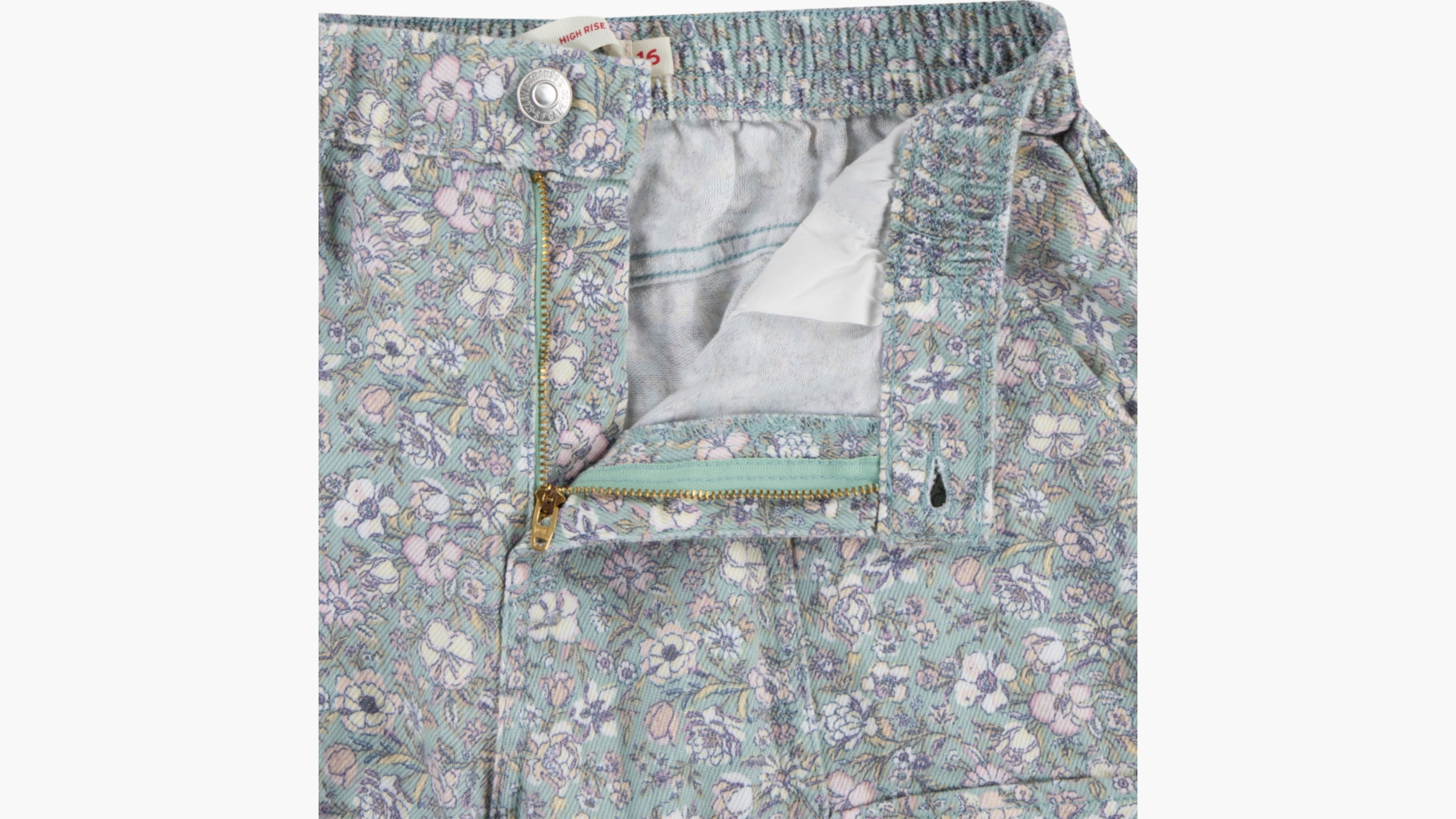 High Rise Baggy Cargo Pants Big Girls 7-16 3