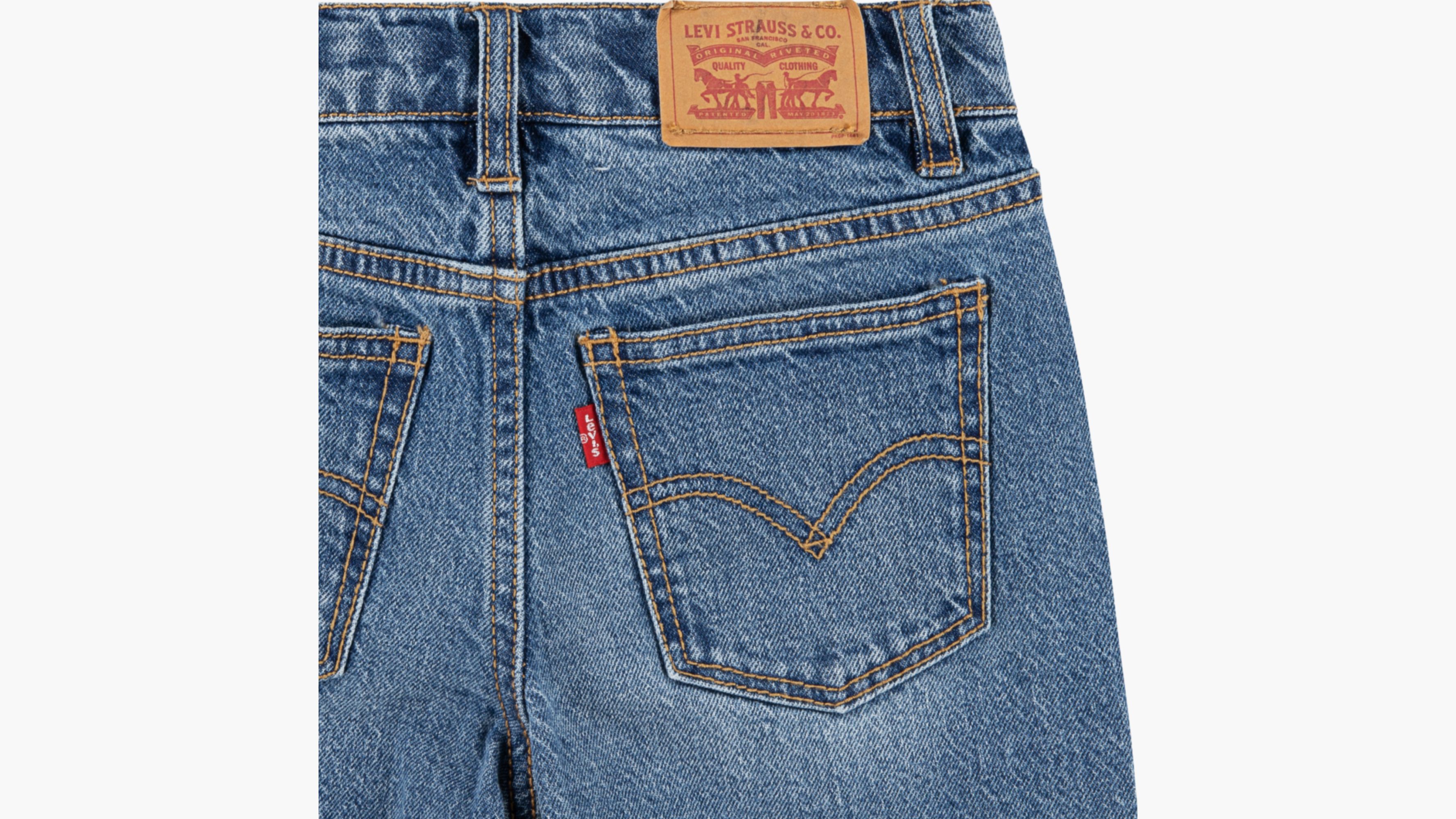 Wide Leg Deep Cuff Jeans Big Girls 7-16 4