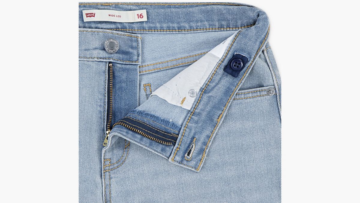 Wide Leg Jeans Big Girls 7-16 — Bauhaus Blues - Light Wash