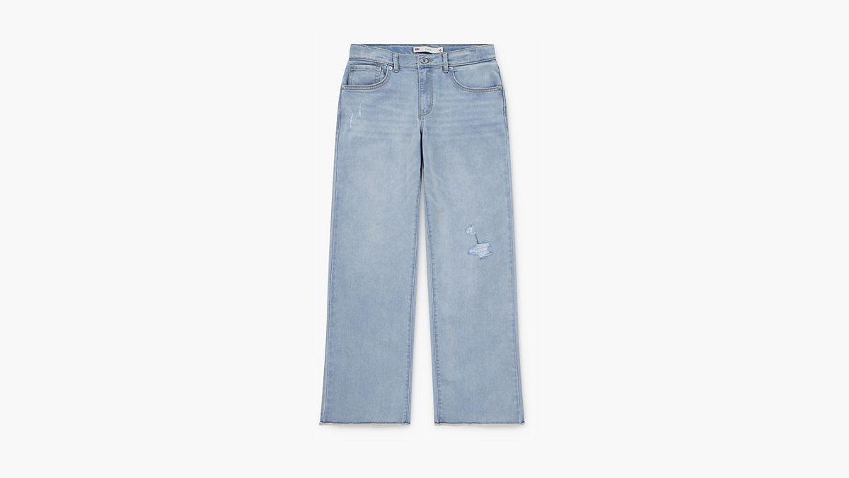 Wide Leg Jeans Big Girls 7-16 — Bauhaus Blues - Light Wash
