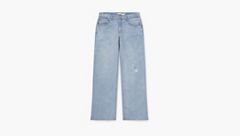 Wide Leg Jeans Big Girls 7-16 — Bauhaus Blues - Light Wash 5
