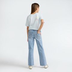 Wide Leg Jeans Big Girls 7-16 — Bauhaus Blues - Light Wash 3