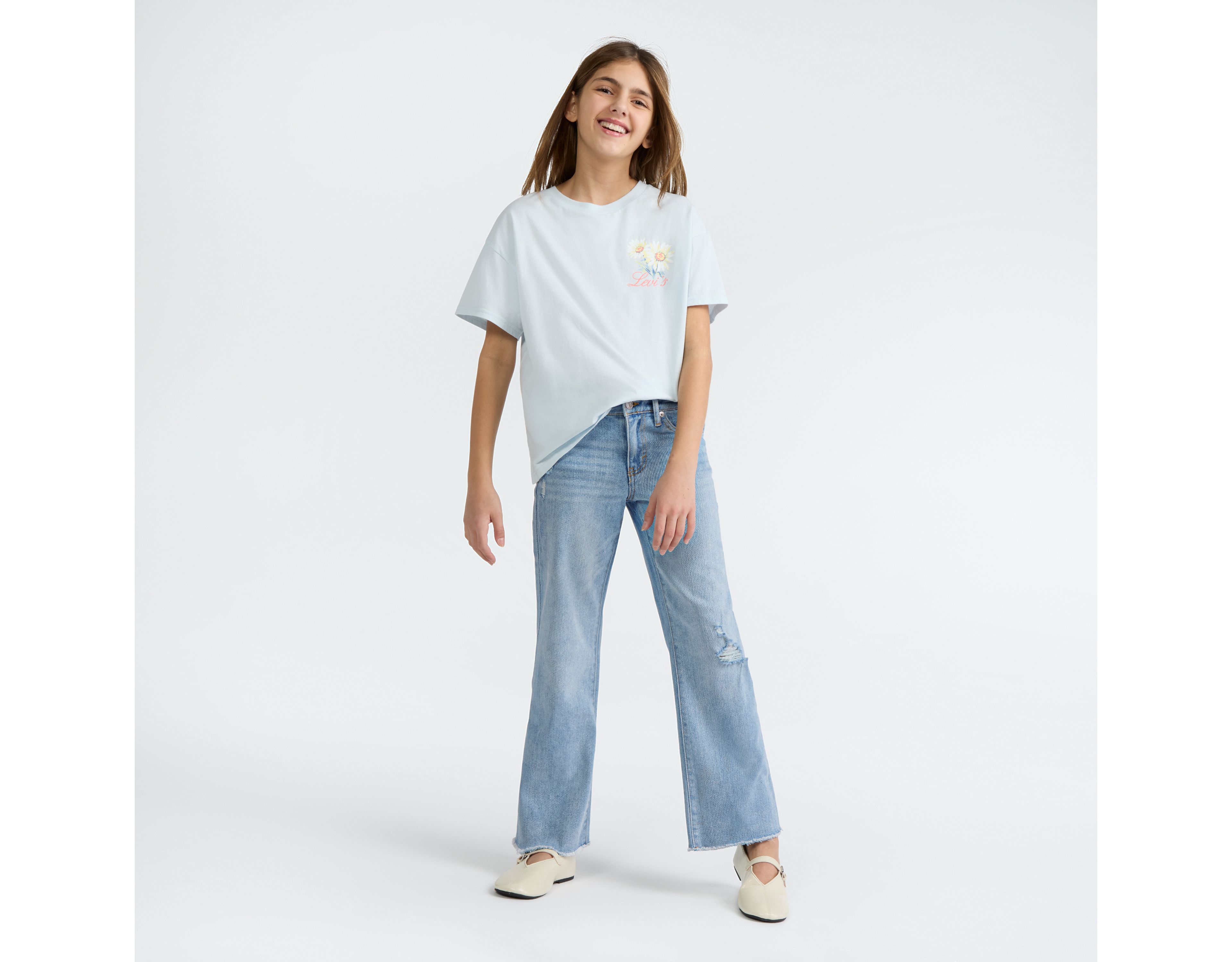 Wide Leg Jeans Big Girls 7-16