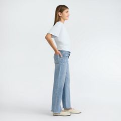 Wide Leg Jeans Big Girls 7-16 — Bauhaus Blues - Light Wash 2