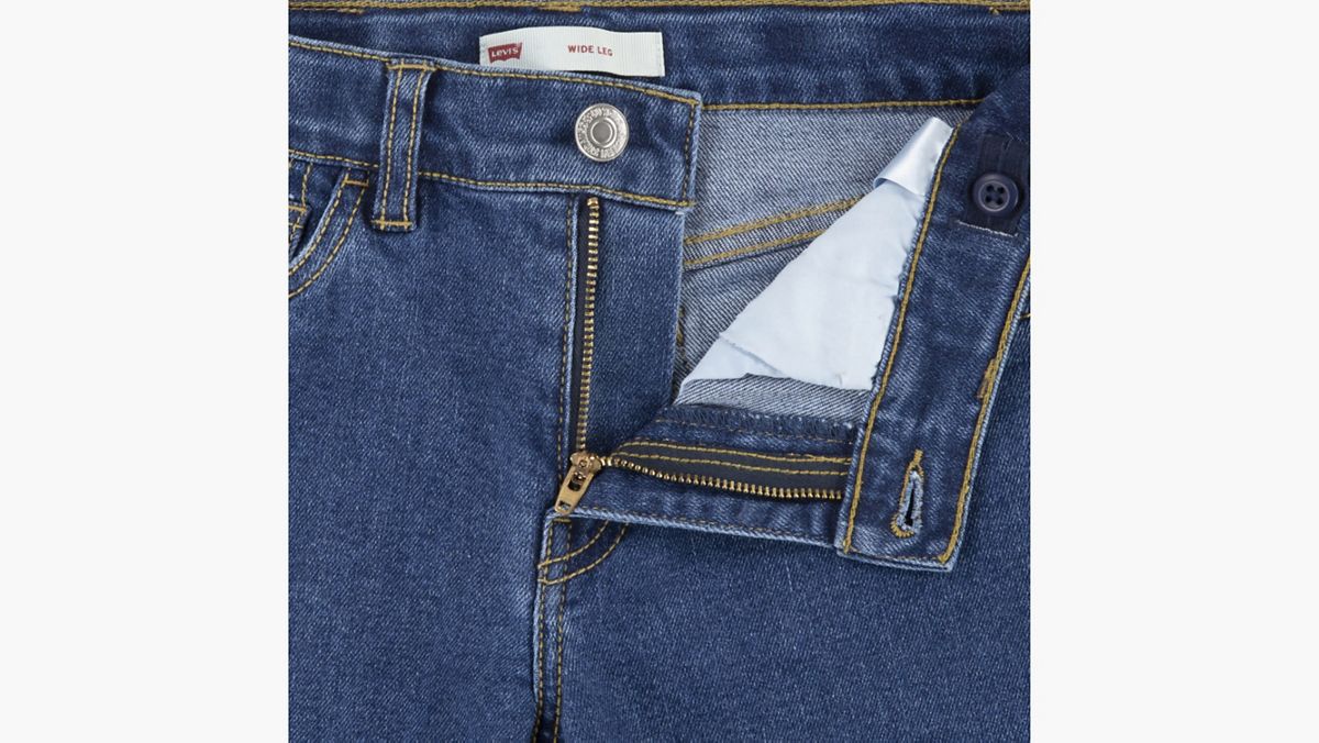 Wide Leg Jeans Big Girls 7-16 — Richards - Dark Wash