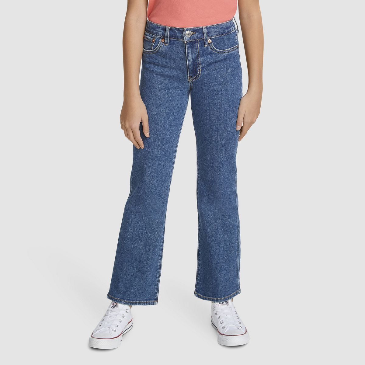 Wide Leg Jeans Big Girls 7-16 — Richards - Dark Wash