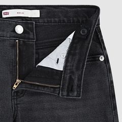 Wide Leg Jeans with embroidery Big Girls 7-16 — Black Stretch 3