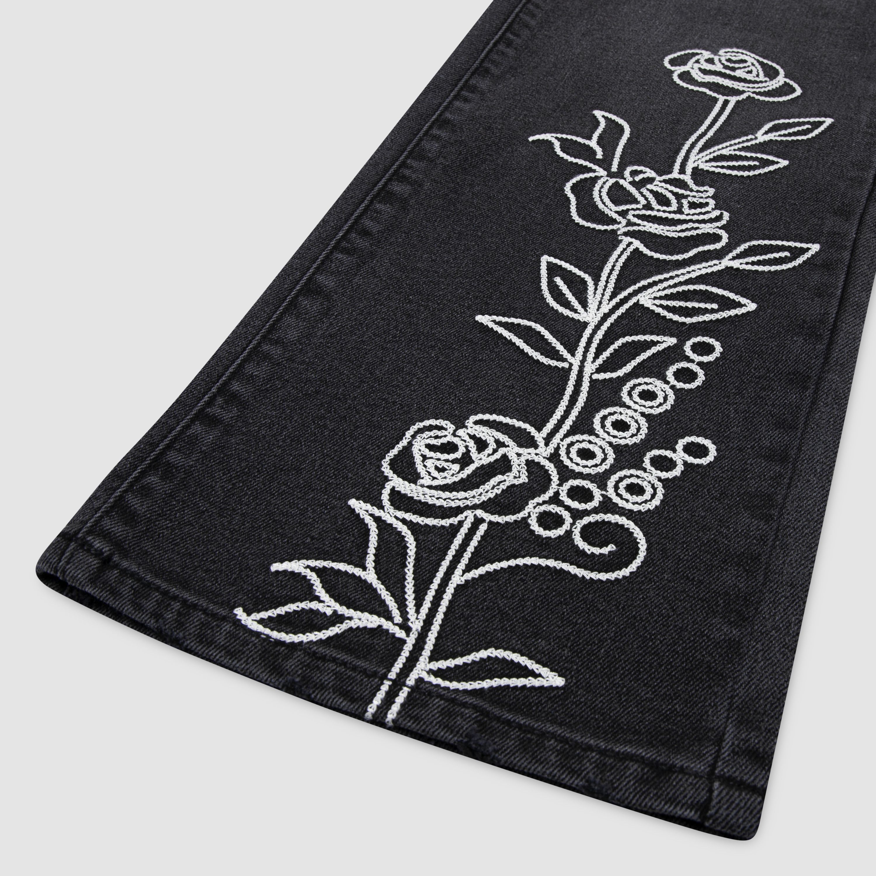 Wide Leg W/ Embroidery Big Girls 8-20 5