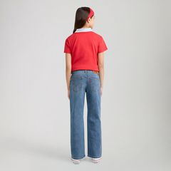 Wide Leg Jeans Big Girls 7-16 — It's all Fun - Blue 4