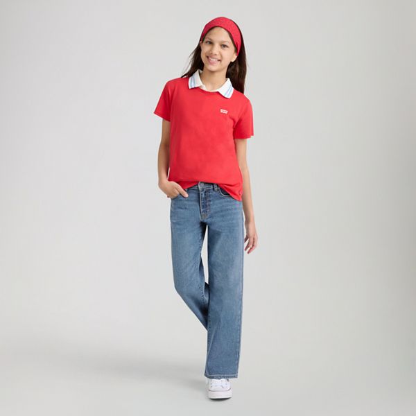 Wide Leg Jeans Big Girls 7-16 — It's all Fun - Blue