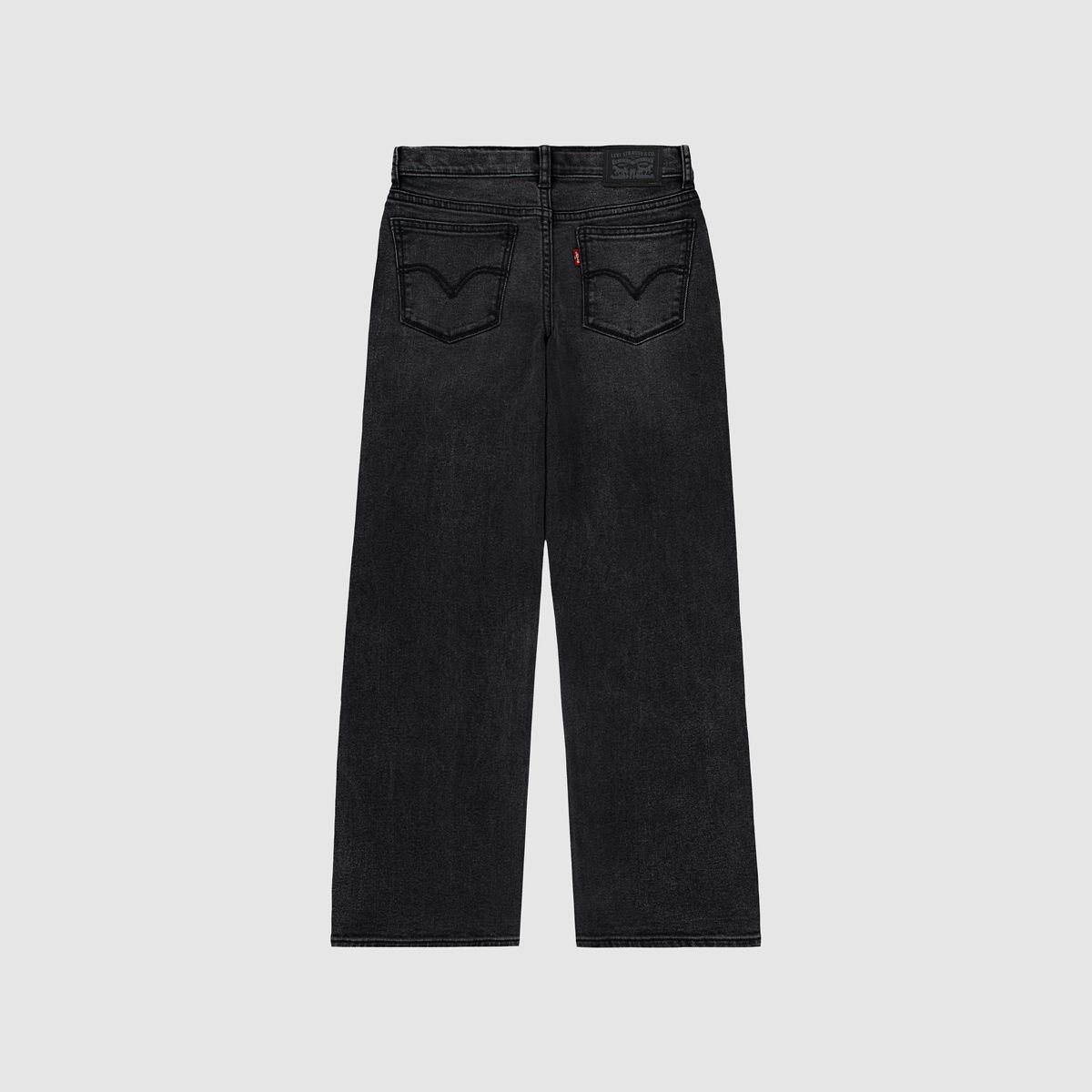 Wide Leg Jeans Big Girls 7-16 — Wish me Luck - Black