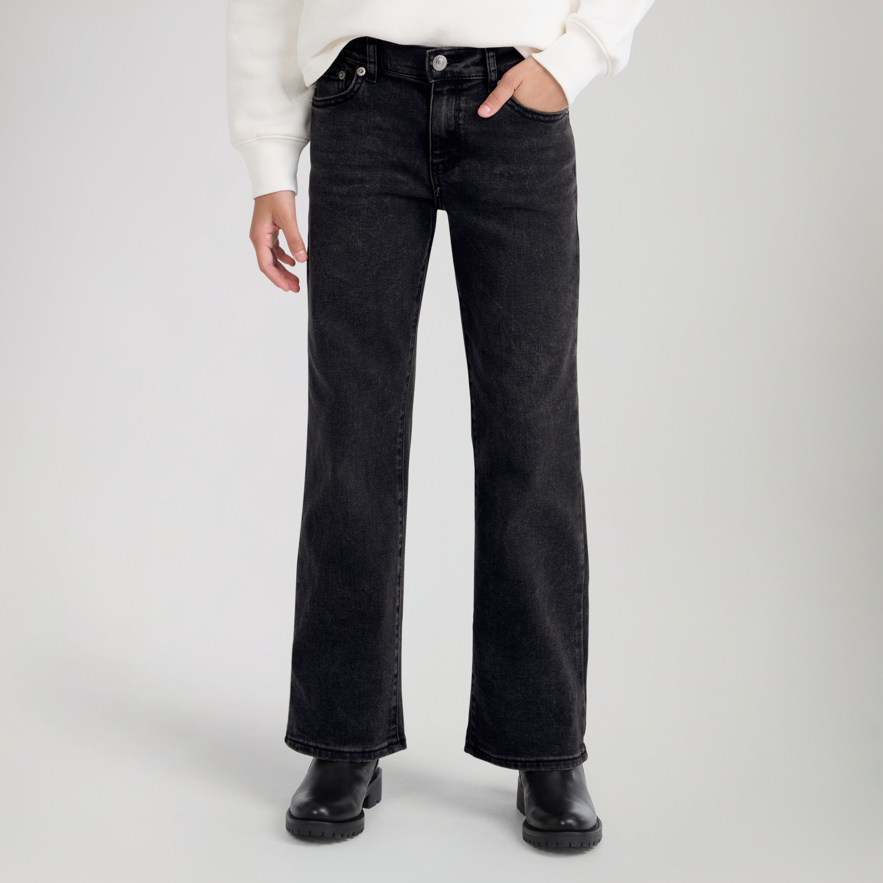 Wide Leg Jeans Big Girls 7-16 5