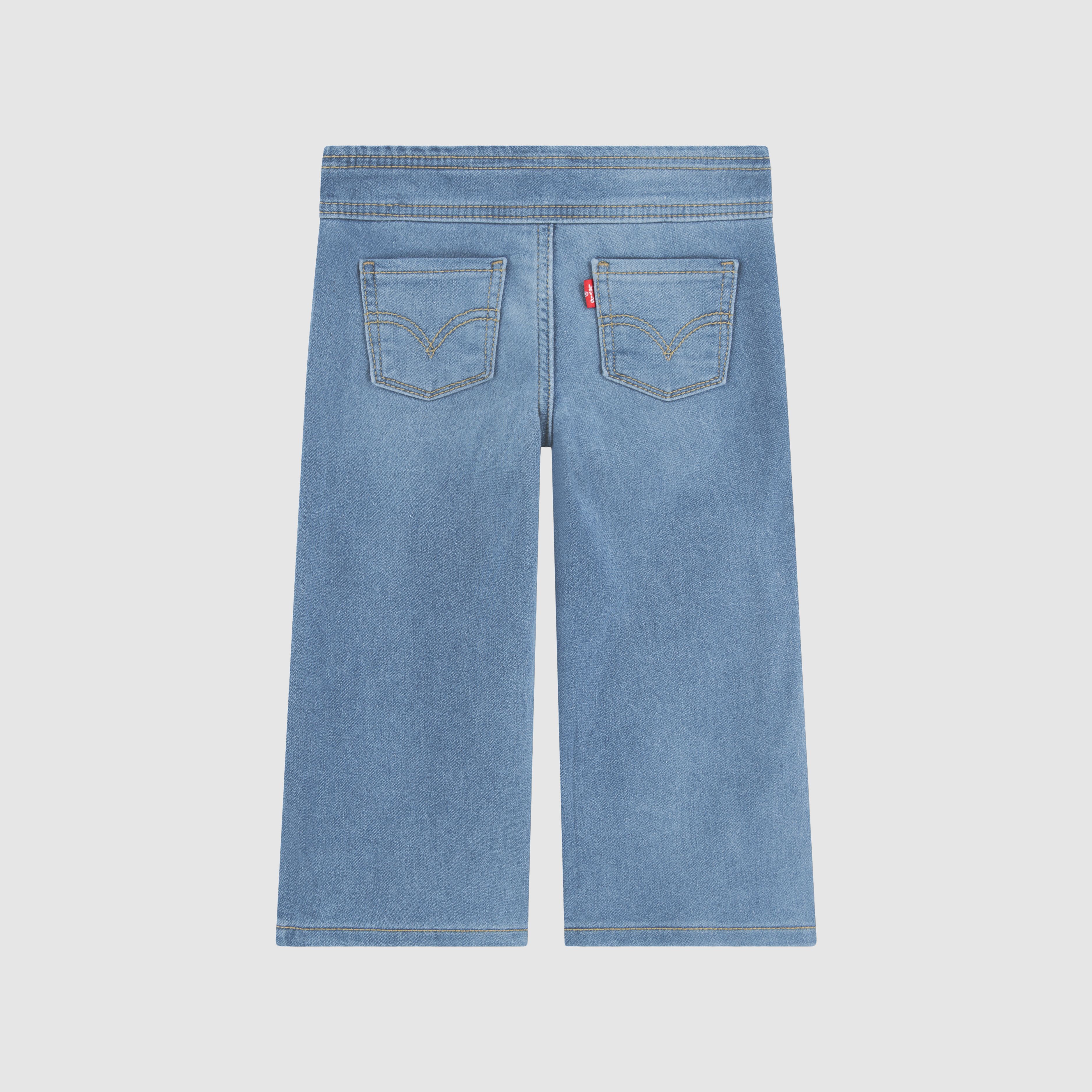 Dobby Pull On Wide Leg Toddler 2T-4T Jeans 2