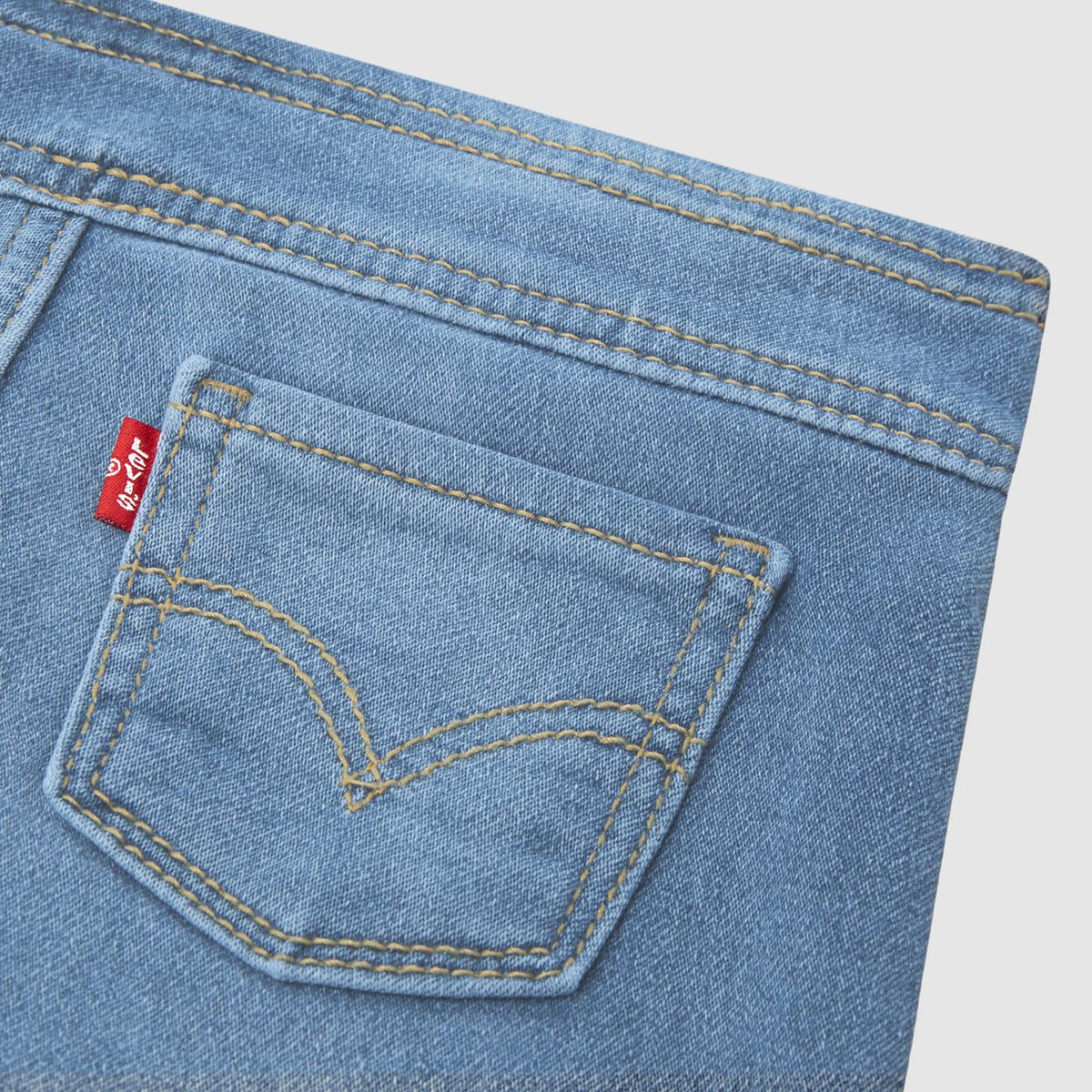 Dobby Pull On Wide Leg Toddler 2T-4T Jeans — Drew Me In - Medium Wash