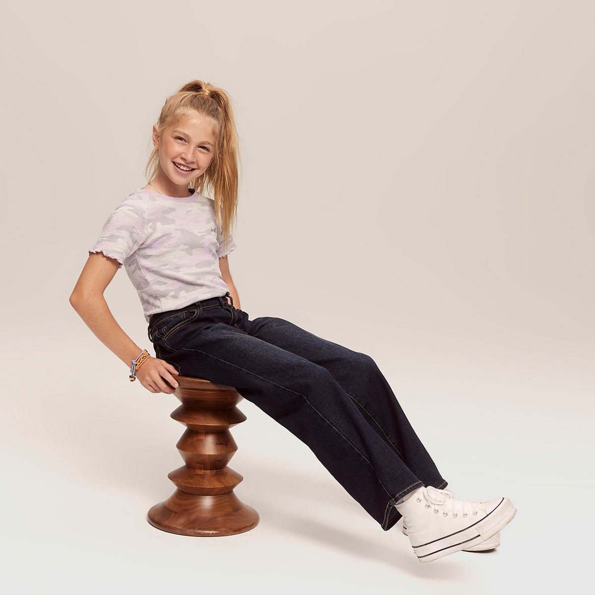 Wide Leg Jeans Little Girls 4-6 — Legacy - Dark Wash