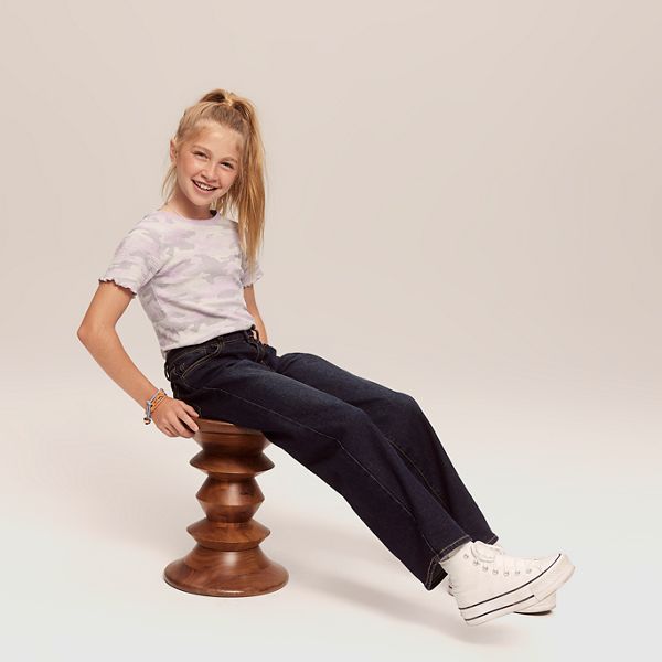Wide Leg Jeans Little Girls 4-6 — Legacy - Dark Wash