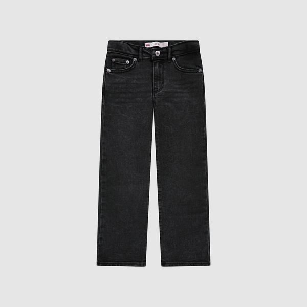 Wide Leg Jeans Little Girls 4-6 — Wish Me Luck - Dark Wash