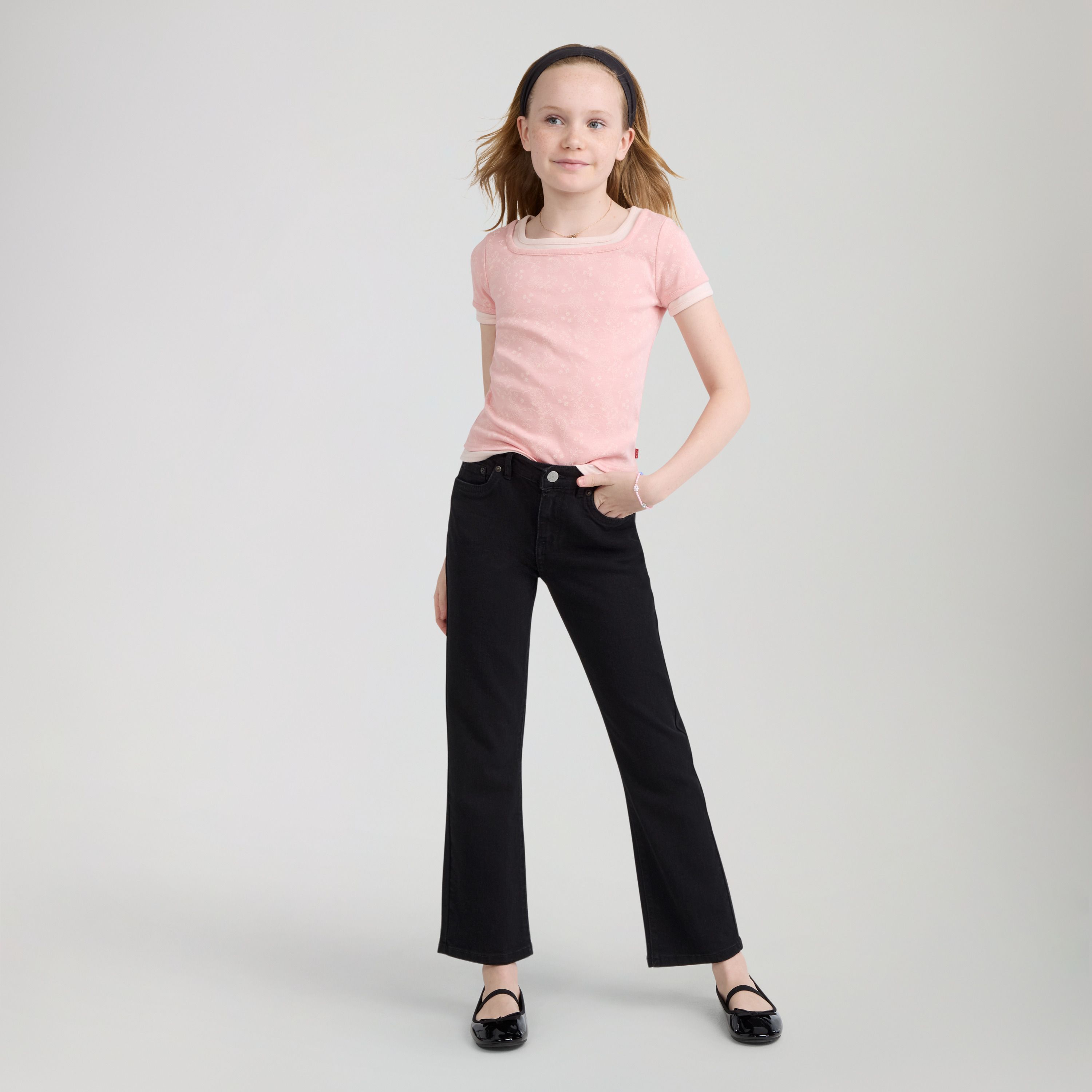 Classic Bootcut Jeans Big Girls 7-16 7