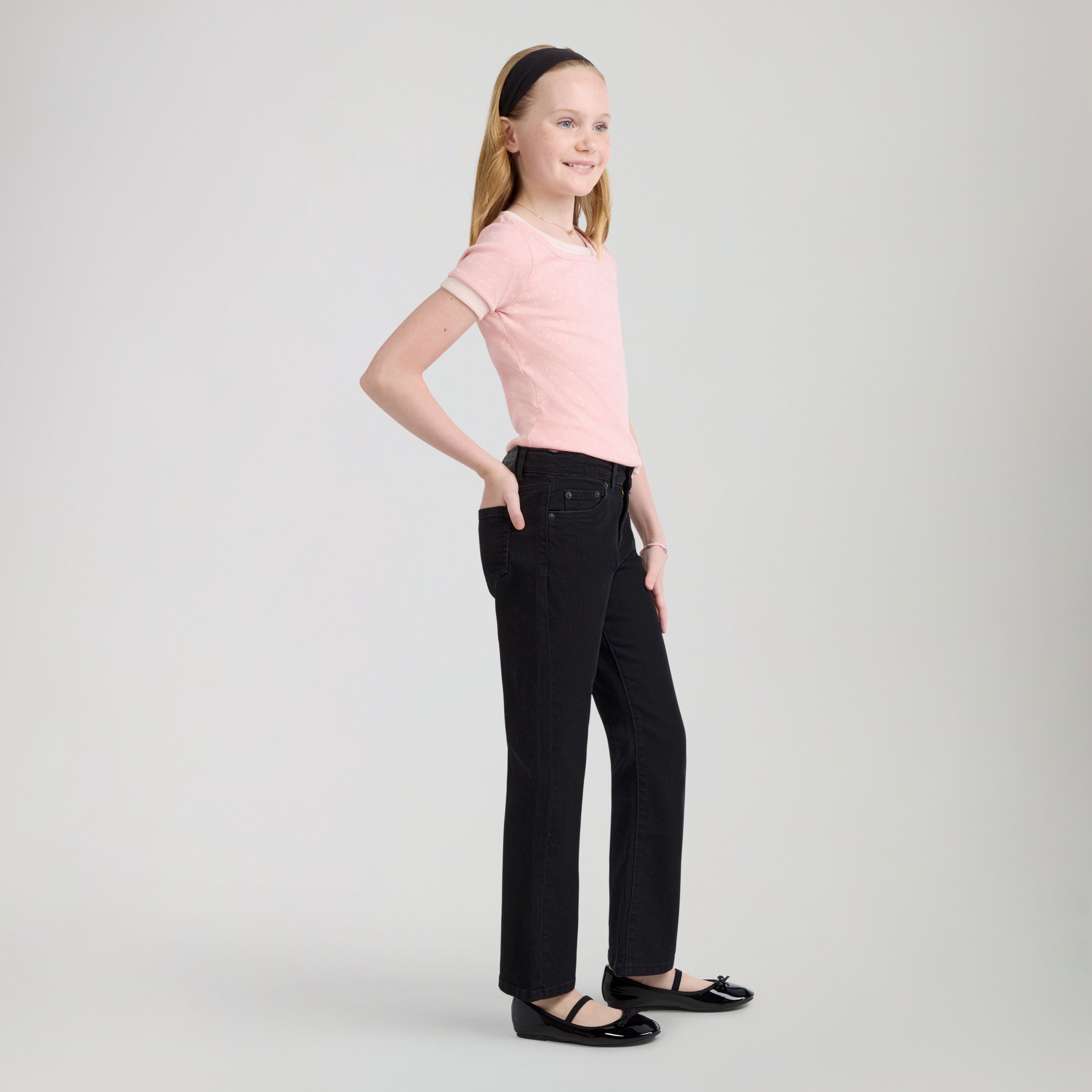 Classic Bootcut Jeans Big Girls 7-16 2