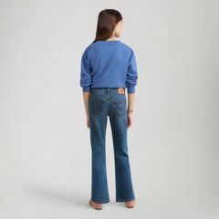 Classic Bootcut Jeans Big Girls 7-16 — Lapis Awe - Medium Wash 3